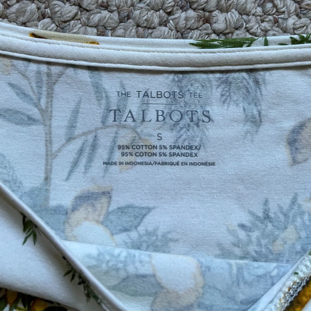 TALBOTS - Bateau Neck Tee -- Lemon Tree -- NEW with Tag - Picture 7 of 11